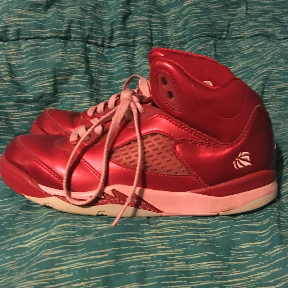 Girls Air Jordan 5 Retro GS Valentines Day 3y